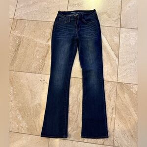 Old navy mid rise curvy profile size 0 dark wash denim jeans